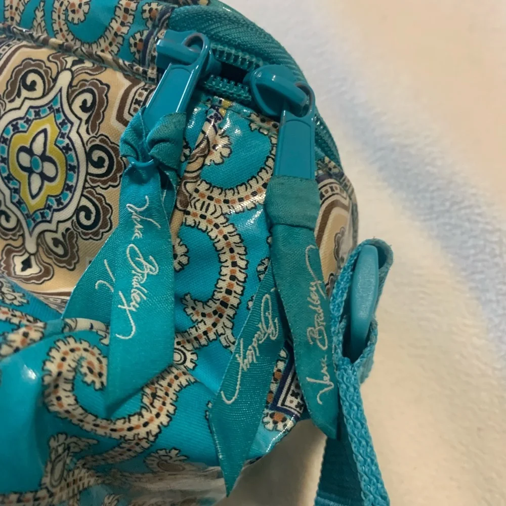 Vera Bradley Totally Turq Cosmetic Makeup Bag